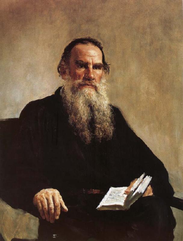 Ilya Repin Portrait of Leo Tolstoy